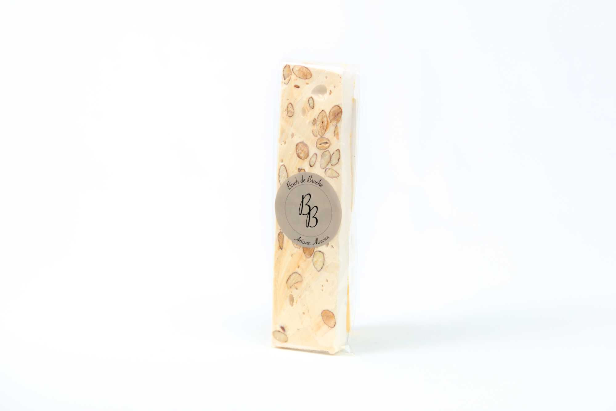 Nougat au Miel, Amandes et Chouchou (Barre de 100g)