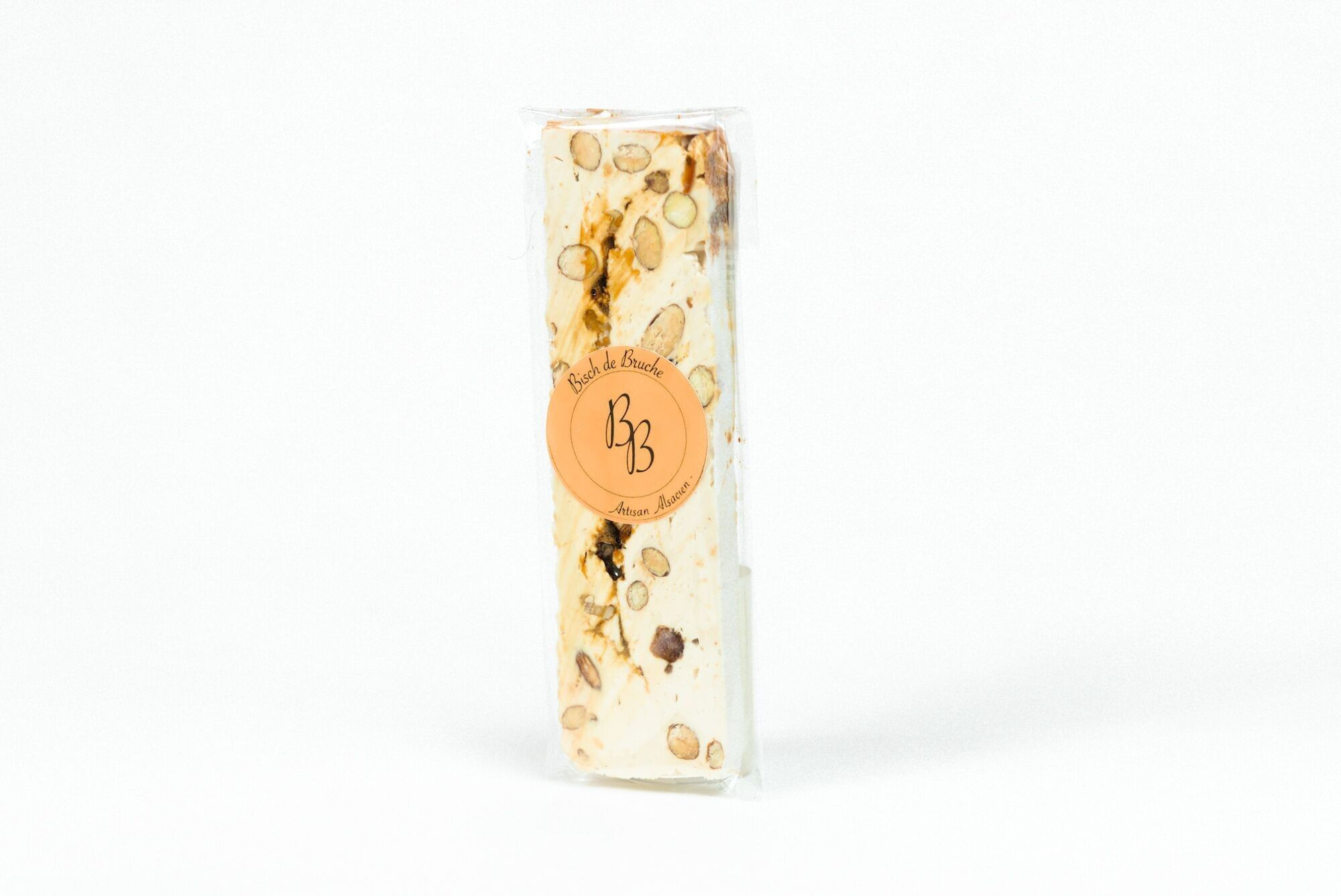 Nougat au Miel, Amandes et Figues ( Barre de 100g)