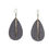Thumbnail: Faux Leather Teardrop Earrings