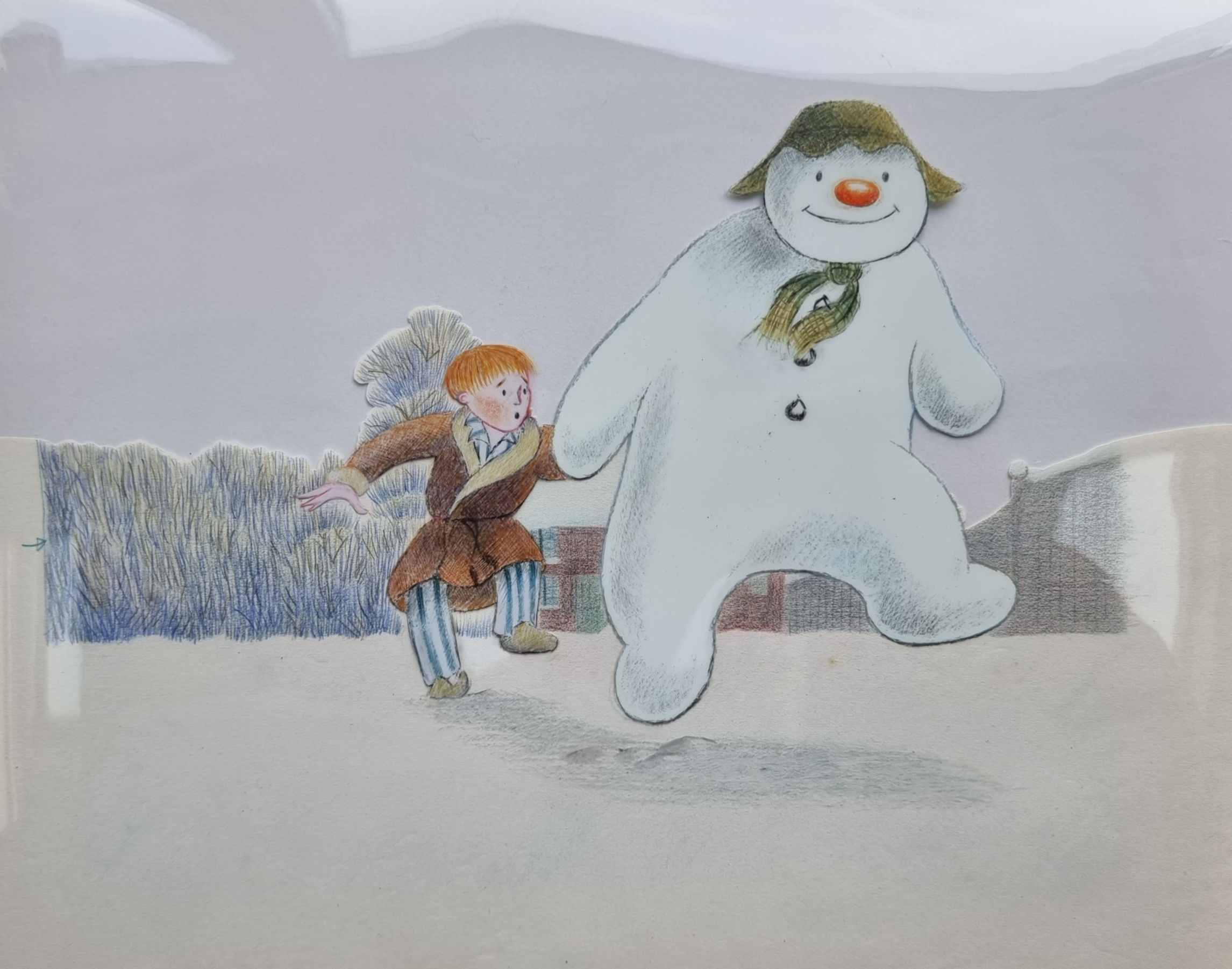 The Snowman Raymond Briggs James Film Original 1982 Animation Art