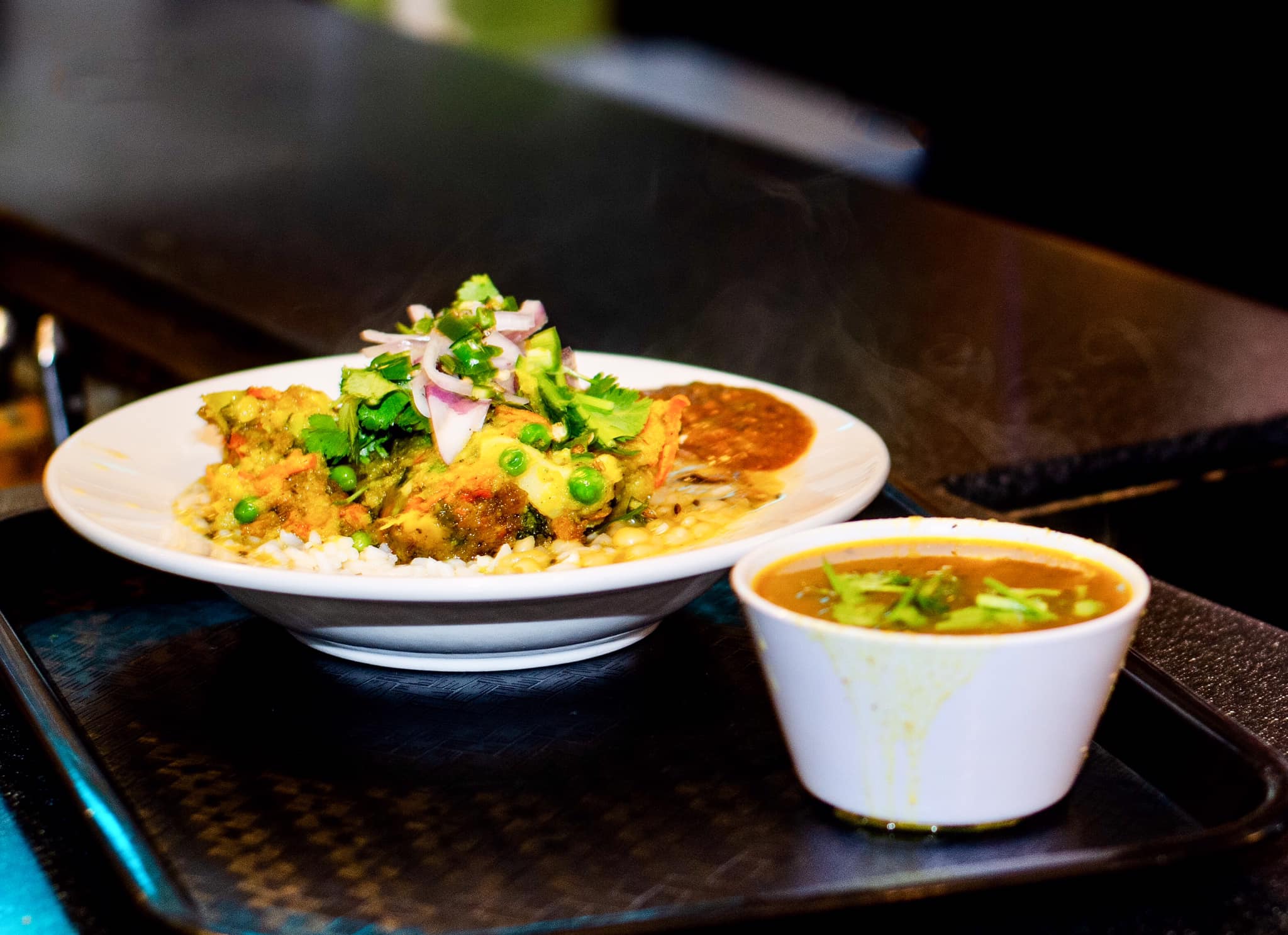 Arranged Food and Objects