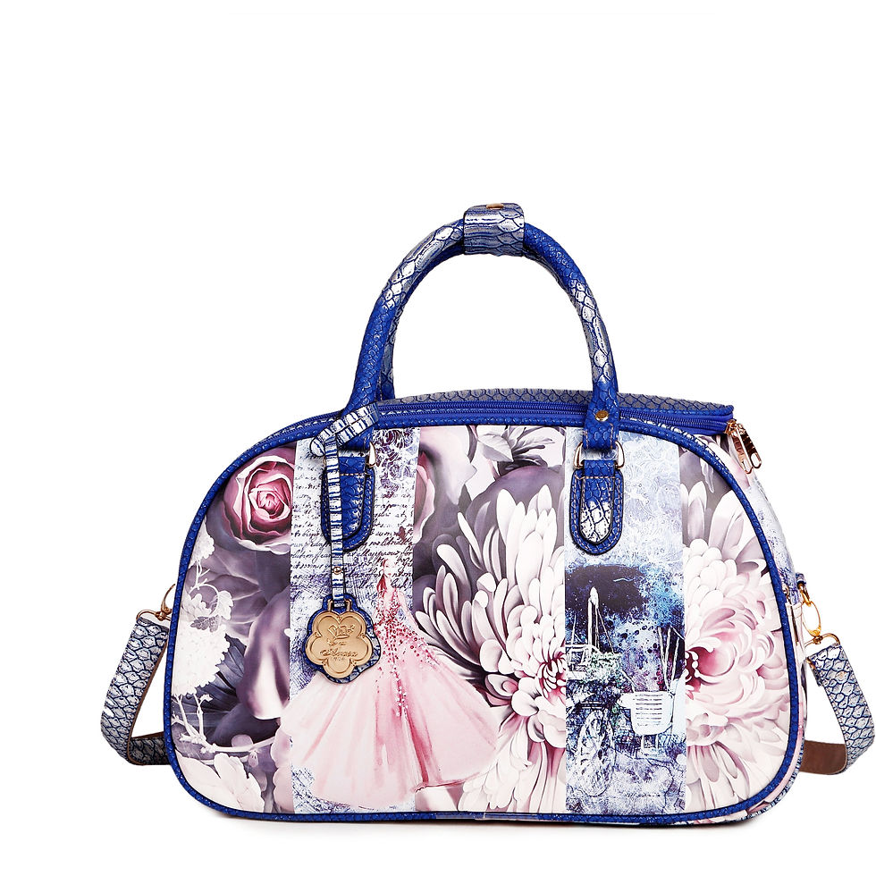 Miniature : Arosa Luxurious Floral Print 2-Piece Luggage Set