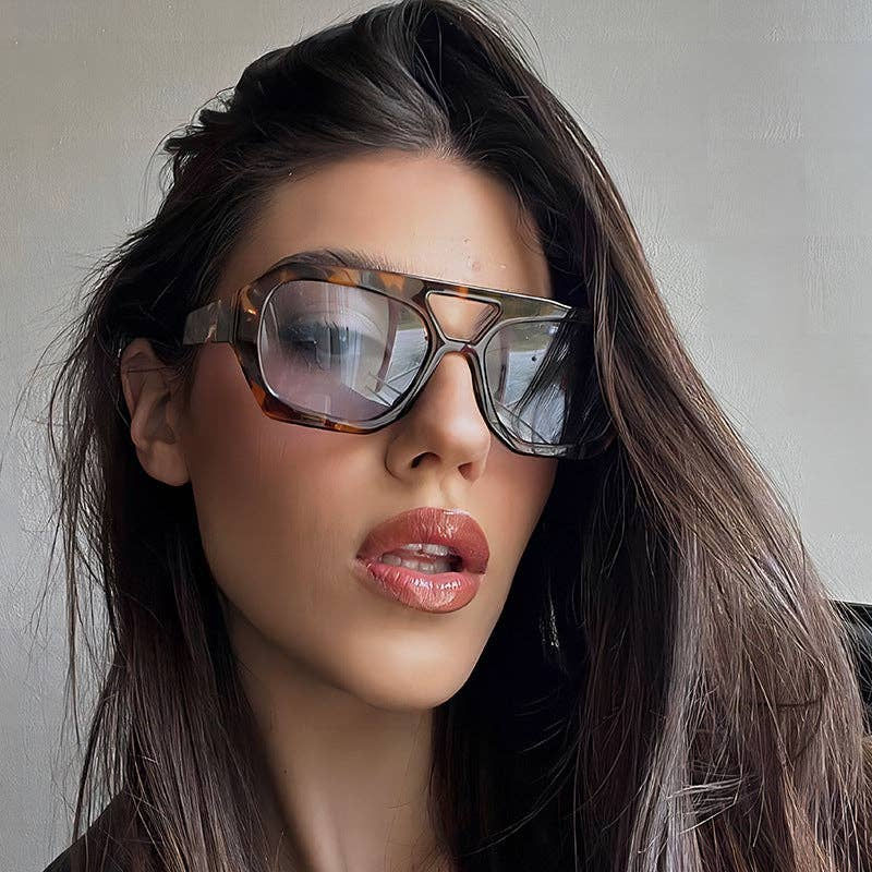 Miniatura: Trendy Square Pilot Sunglasses UV400 Protection: C10