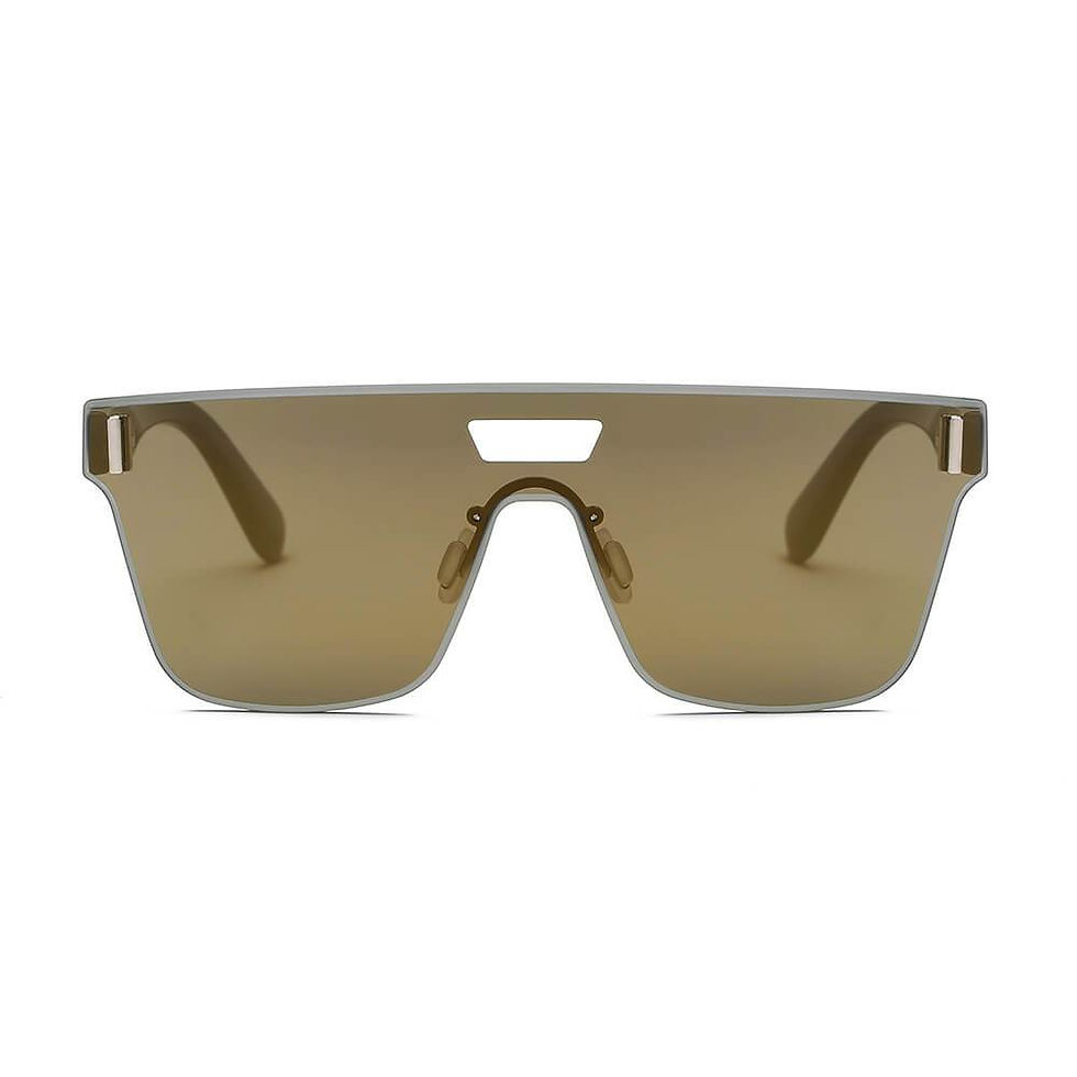 Thumbnail: DEVON | Unisex Retro Square Mirrored Sunglasses