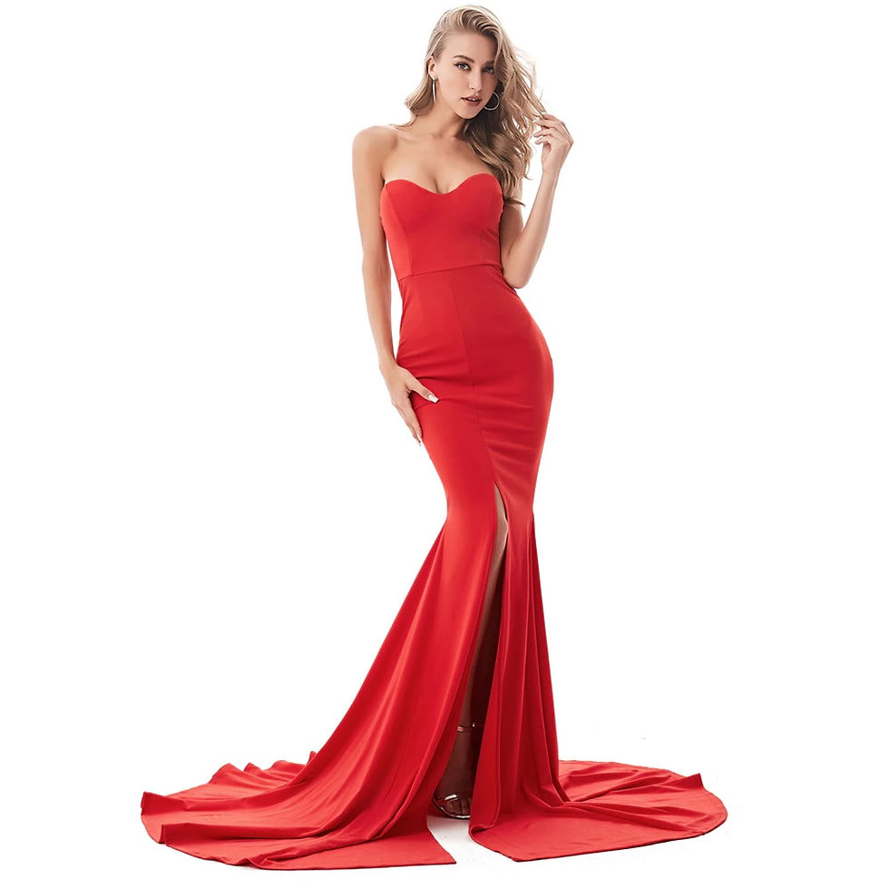 Thumbnail: Ramona Strapless Mermaid Dress