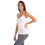 Миниатюра: Seamless Slimming Camisole With Lace Trim at Neckline - White
