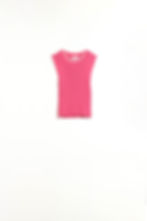 Thumbnail: Raspberry Pink Fitted Tank Top With White Trim