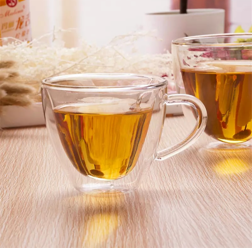 Heart Double Wall Tea Cup