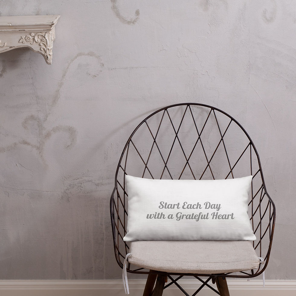 Miniature : Start Each Day with Gratitude Pillow