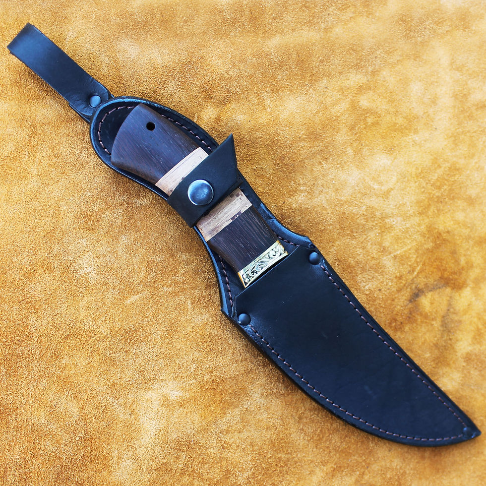 Миниатюра: Нож "Акула" со следами ковки от молота