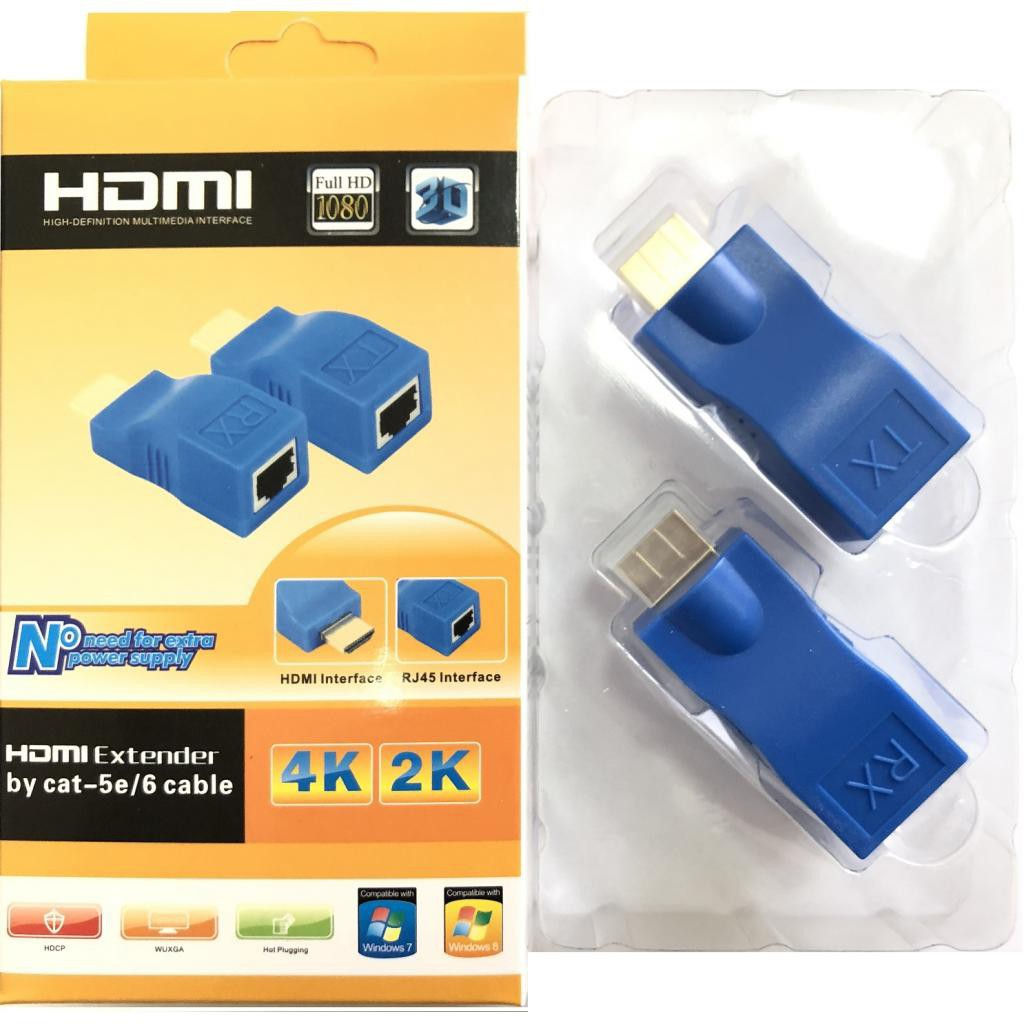 HDMI Extender by cat-5/6 cable