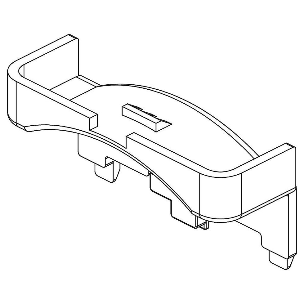 Product # RC2012-BN Roller Blind End Cap Metal S Black Nickel