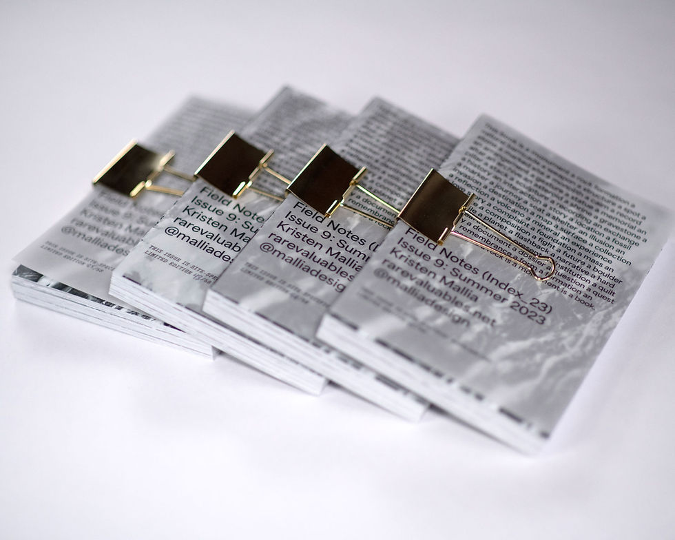 Thumbnail: Field Notes (Index_23): Issue 09