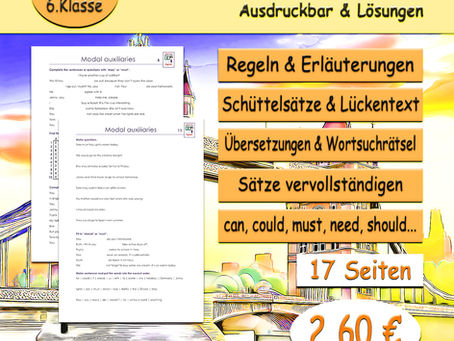 Modal auxiliaries Englisch Unterrichtsmaterial