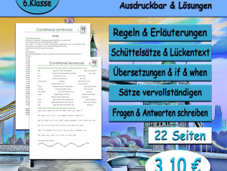 Conditional sentences Englisch Unterrichtsmaterial