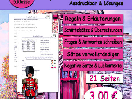 Simple Present Englisch Unterrichtsmaterial