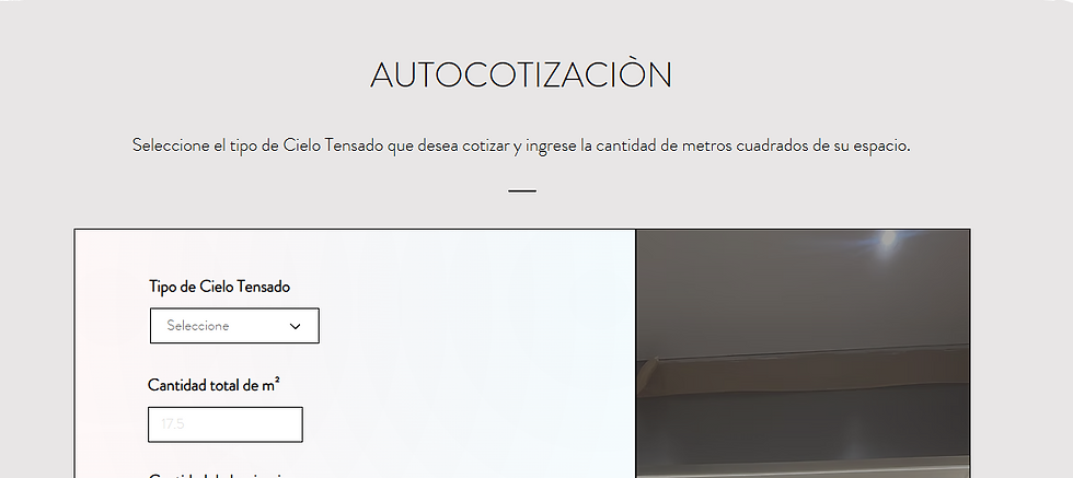 Autocotizacion Cielos Tensados