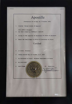 Apostille Certificate