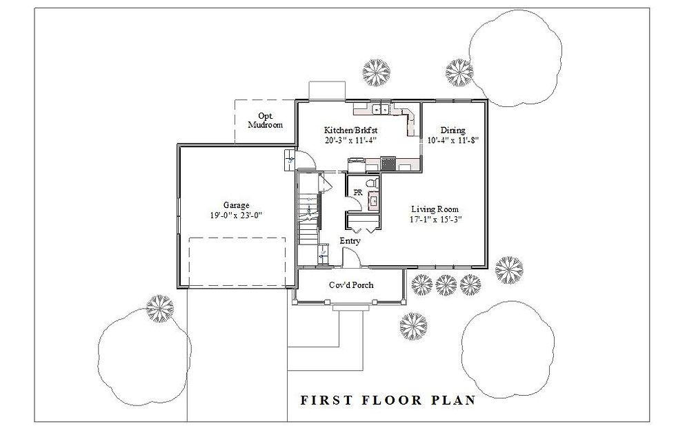 Thumbnail: 2-dimensional first floor plan
