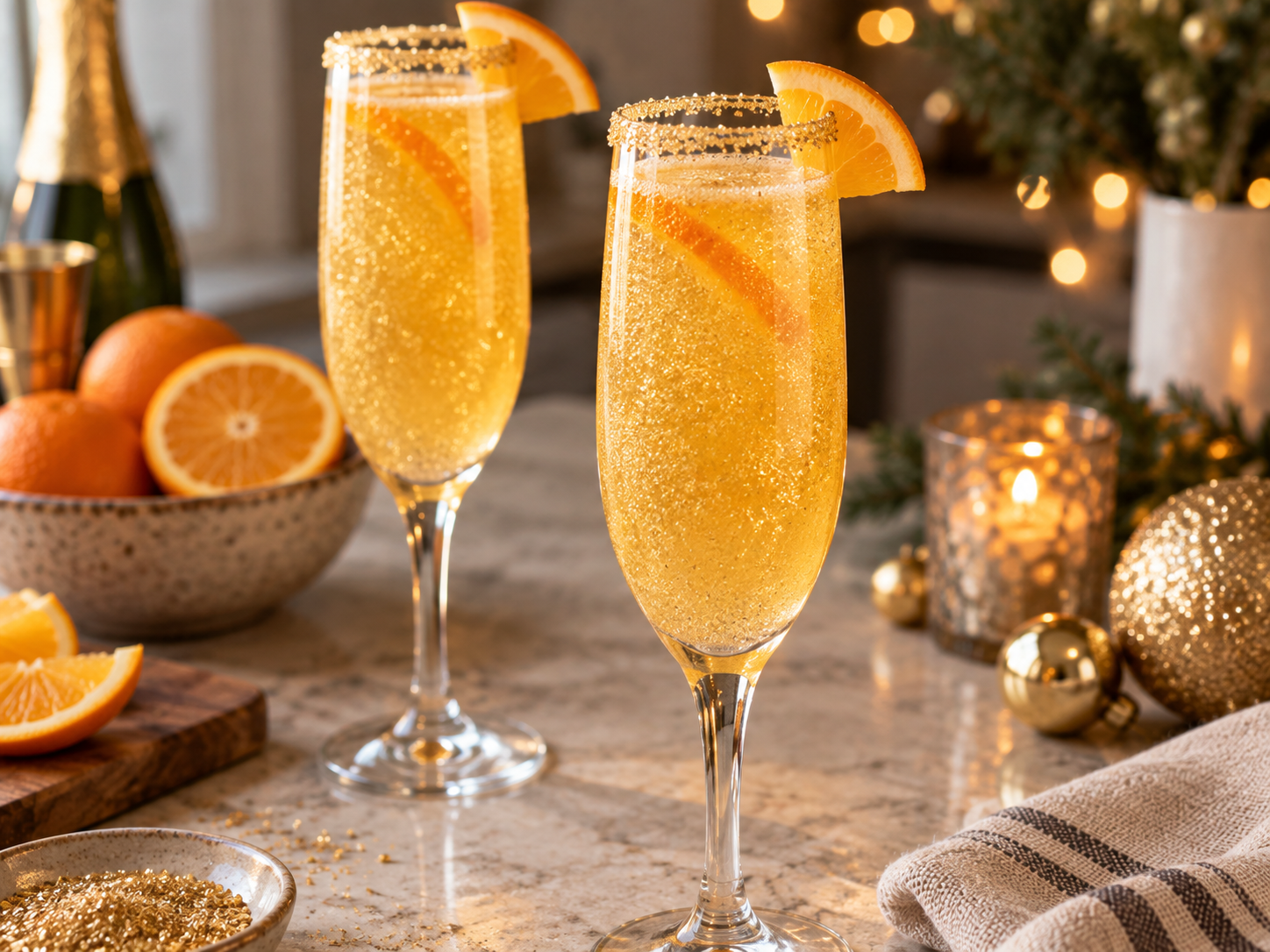 Golden Bubbles Mocktail