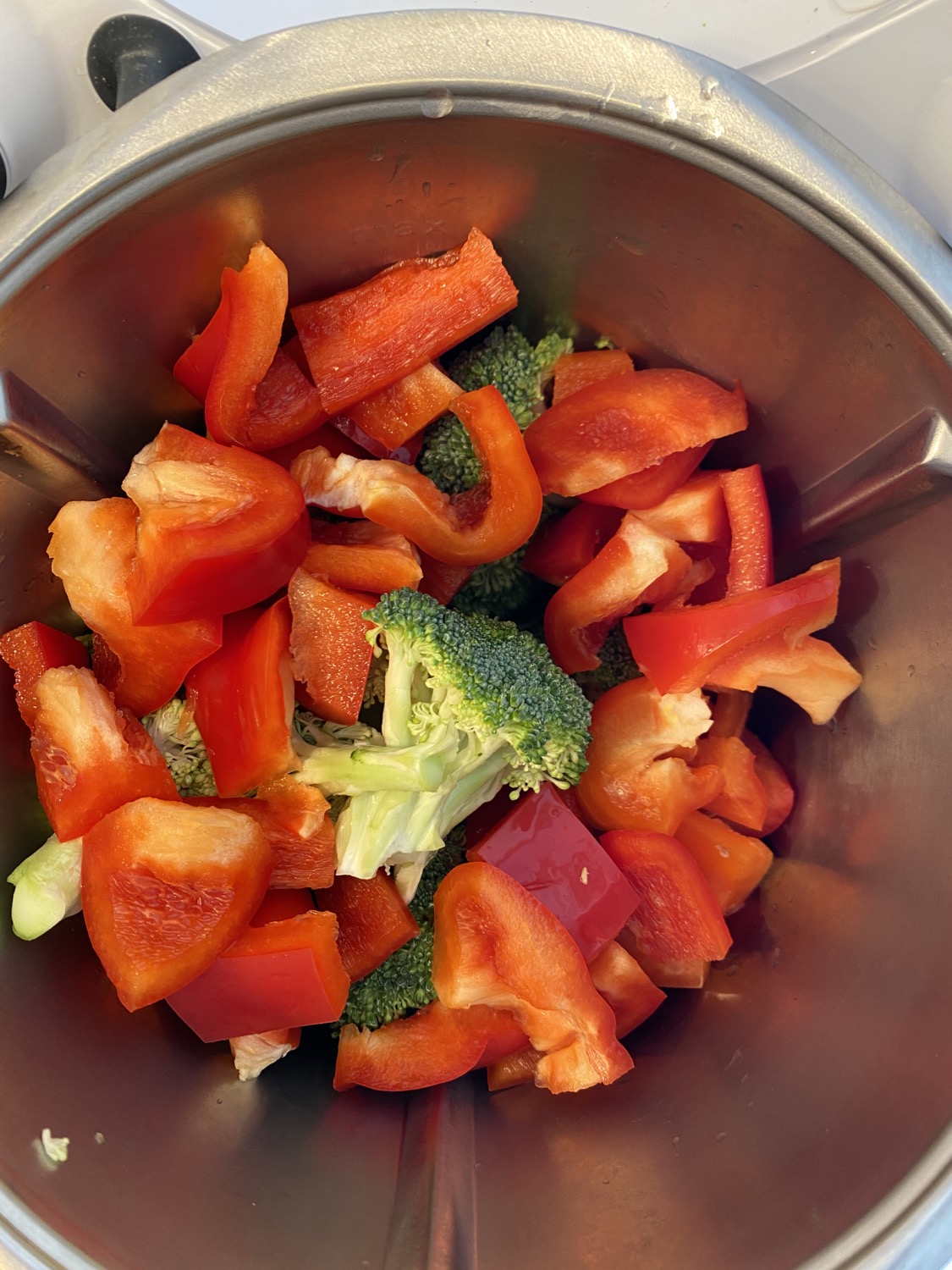 bell peppers and broccoli