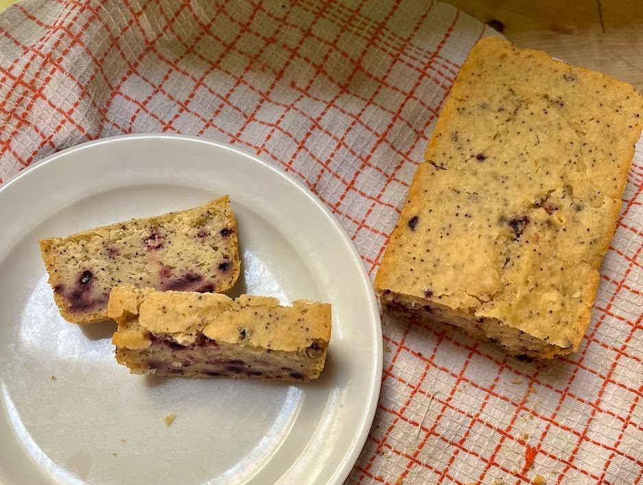Vegan Lemon & Elderberry Bread