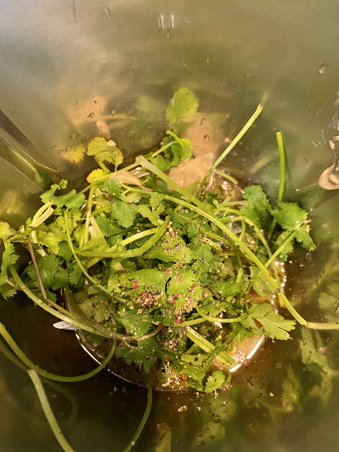 Southwest Quinoa Ingredients in blender