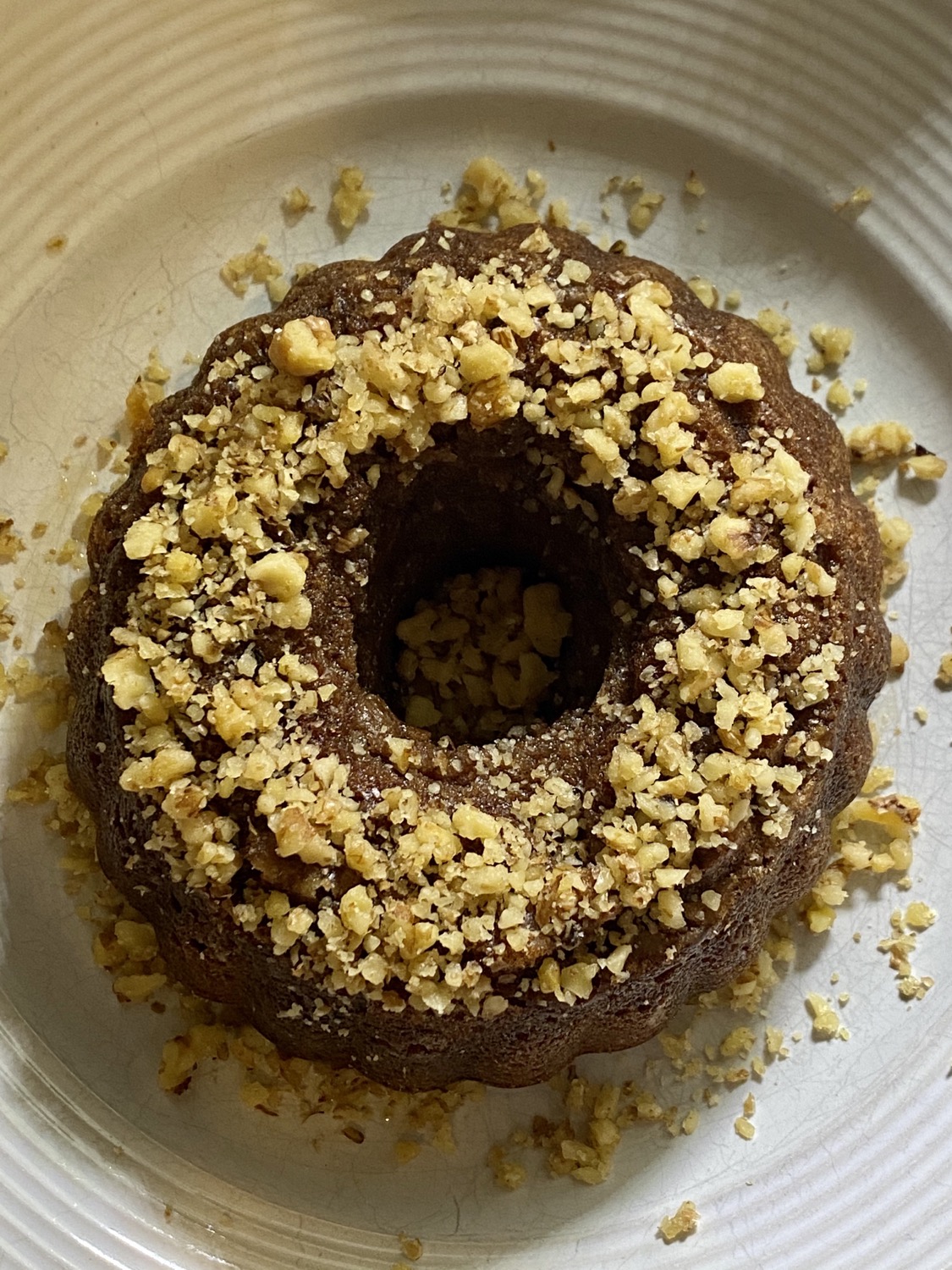 Vegan Soft Walnut Date Cake, Plant Based