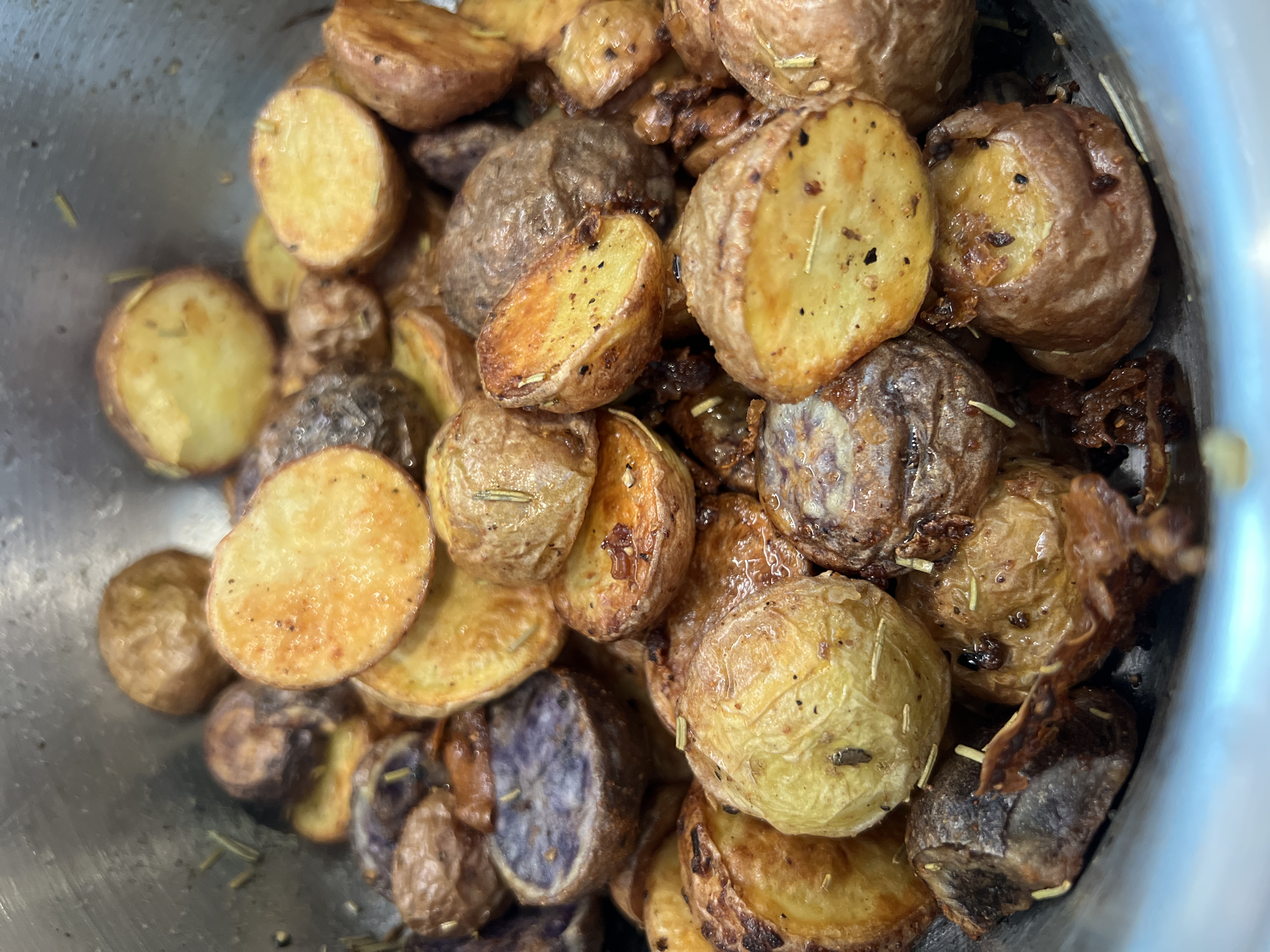 air fried baby potatoes