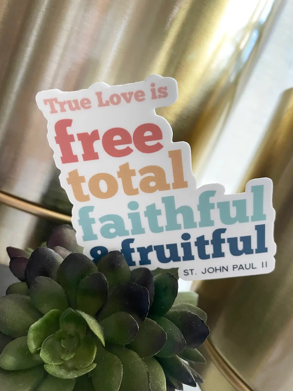 Thumbnail: JPII True Love Is Sticker