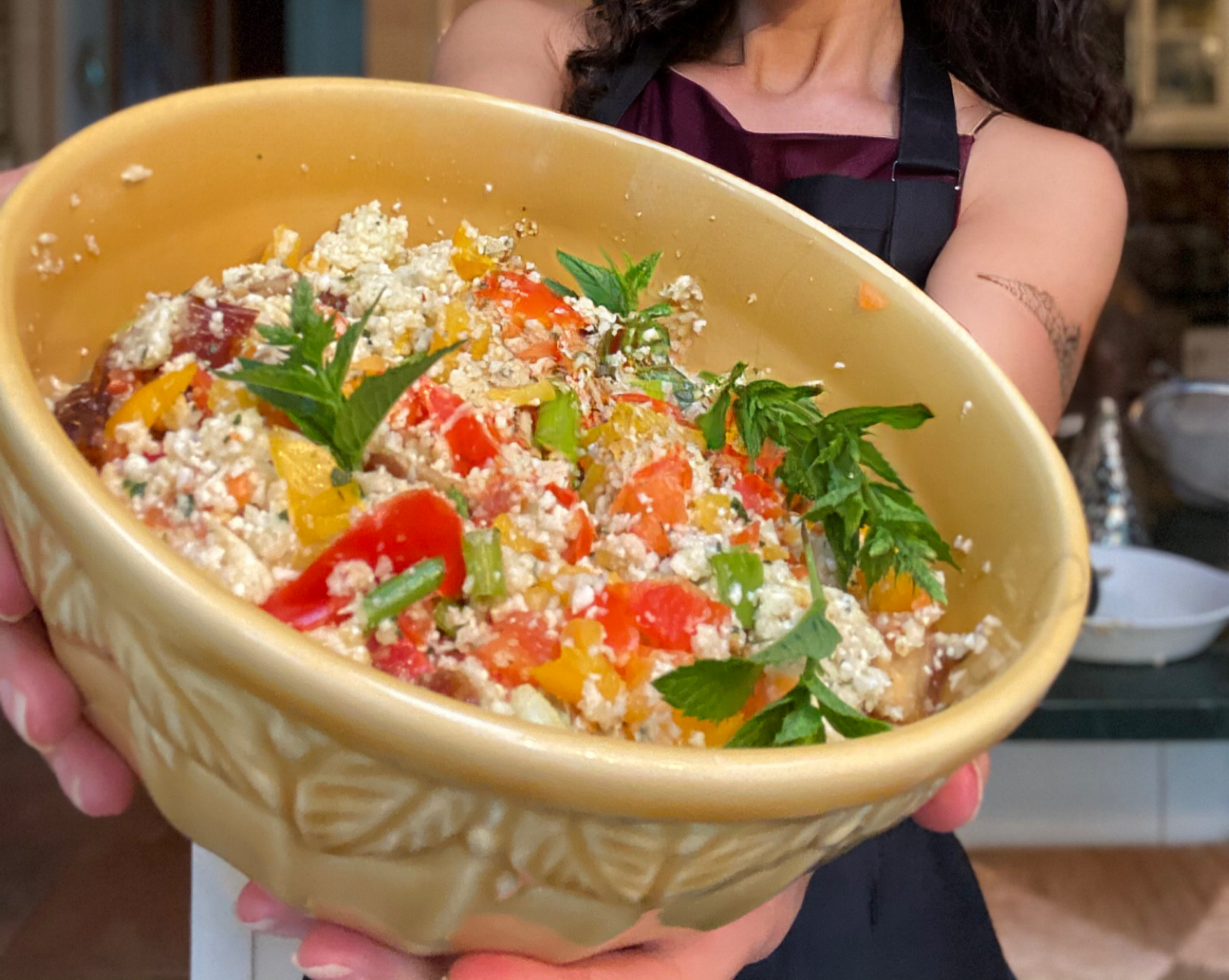 Cauliflower 'Couscous' Salad
