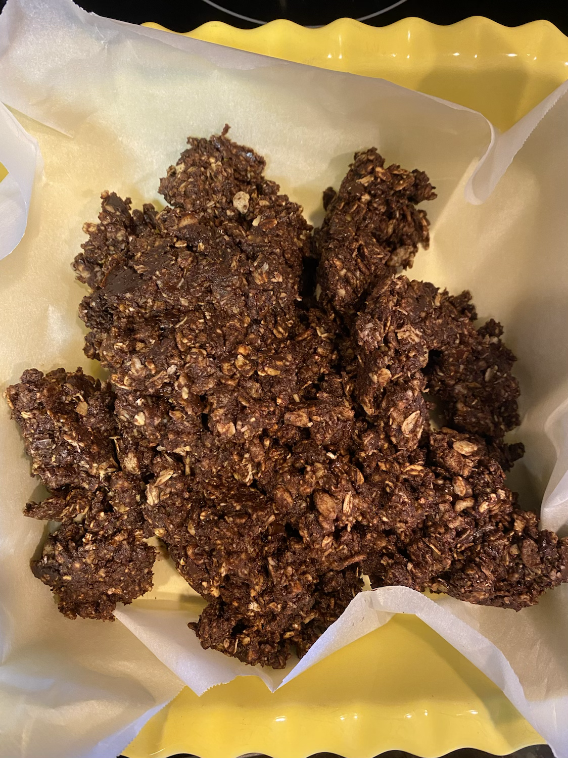 Mint Chocolate Protein Bar mixture