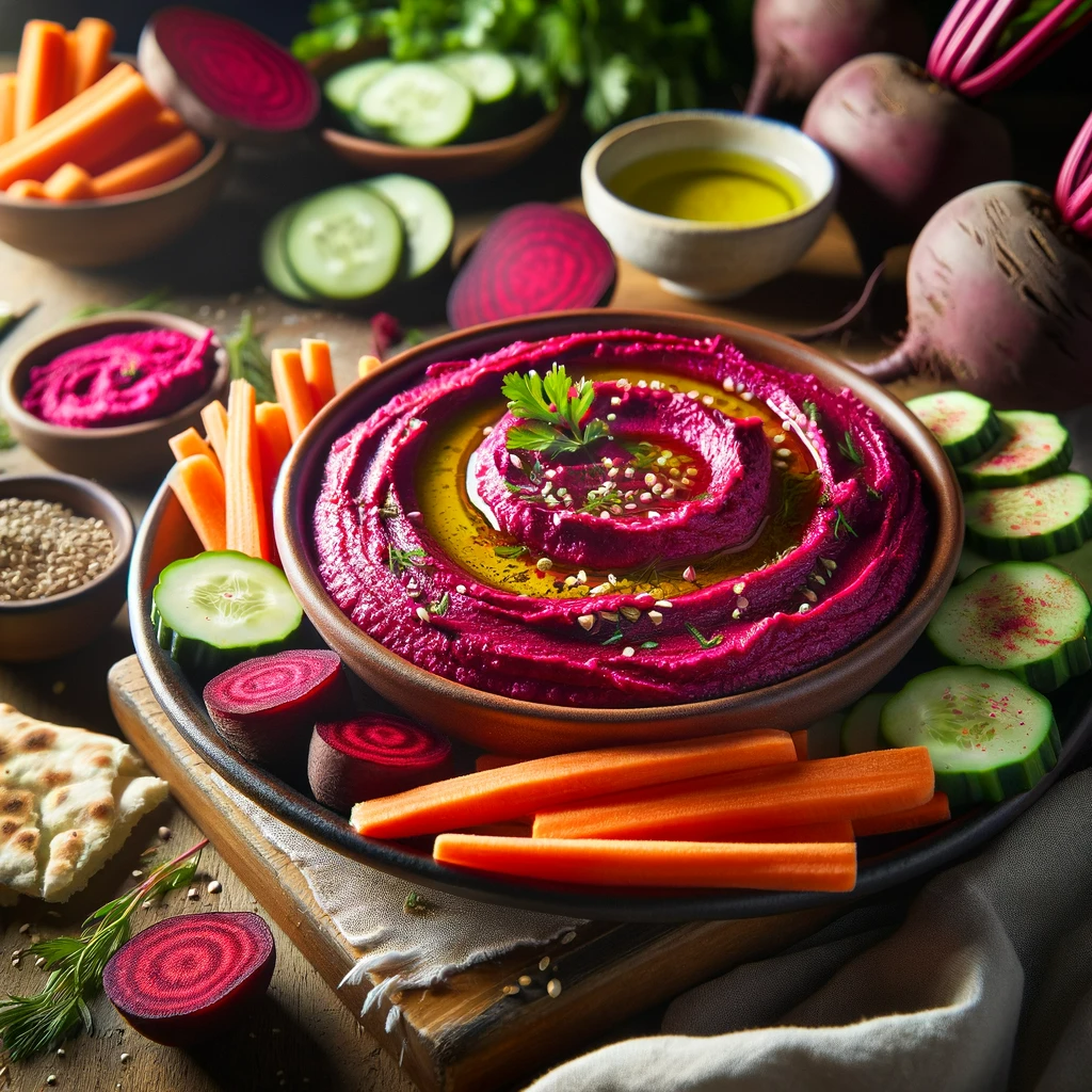 superfood beet hummus