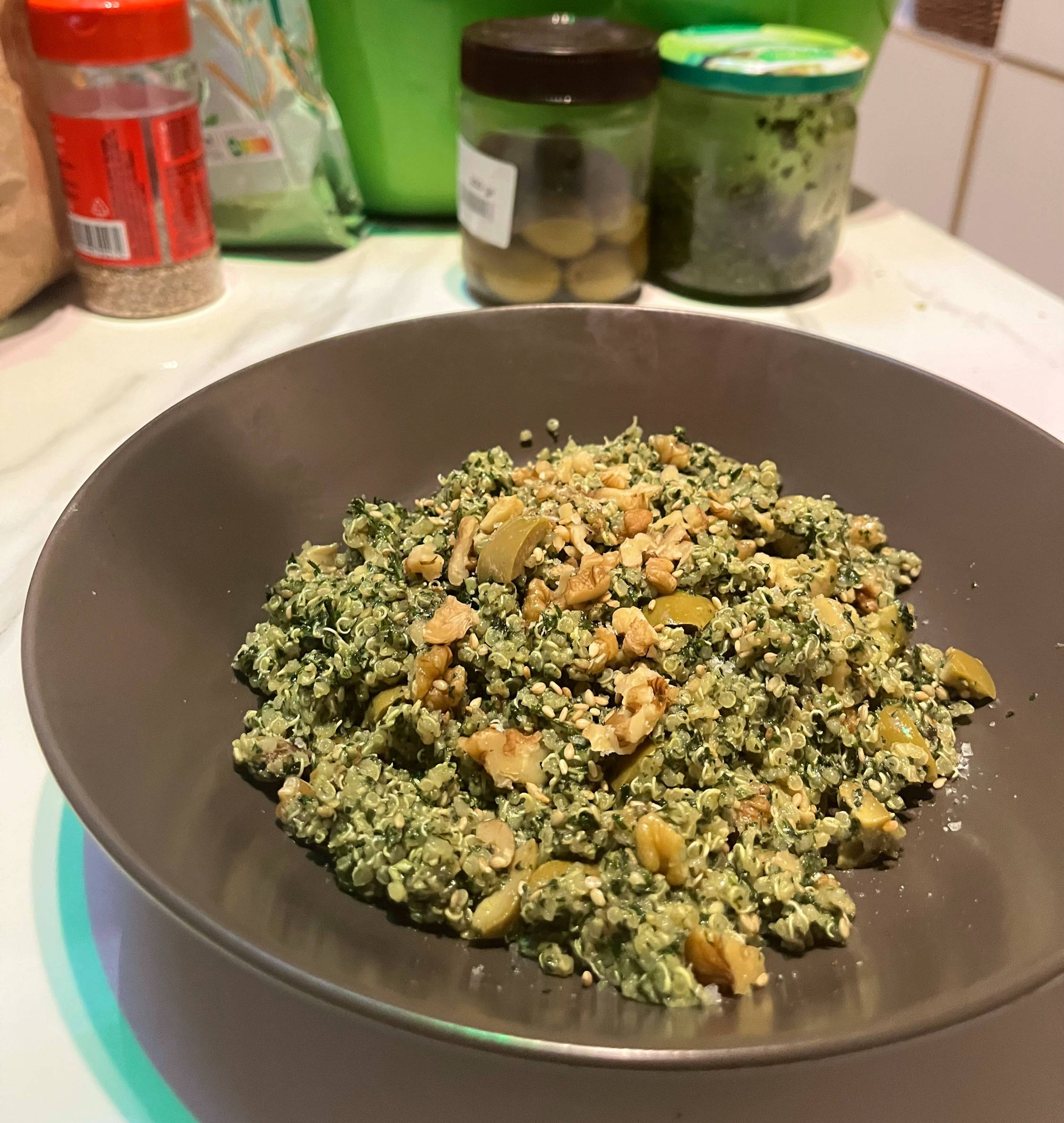Quinoa Pesto Salad