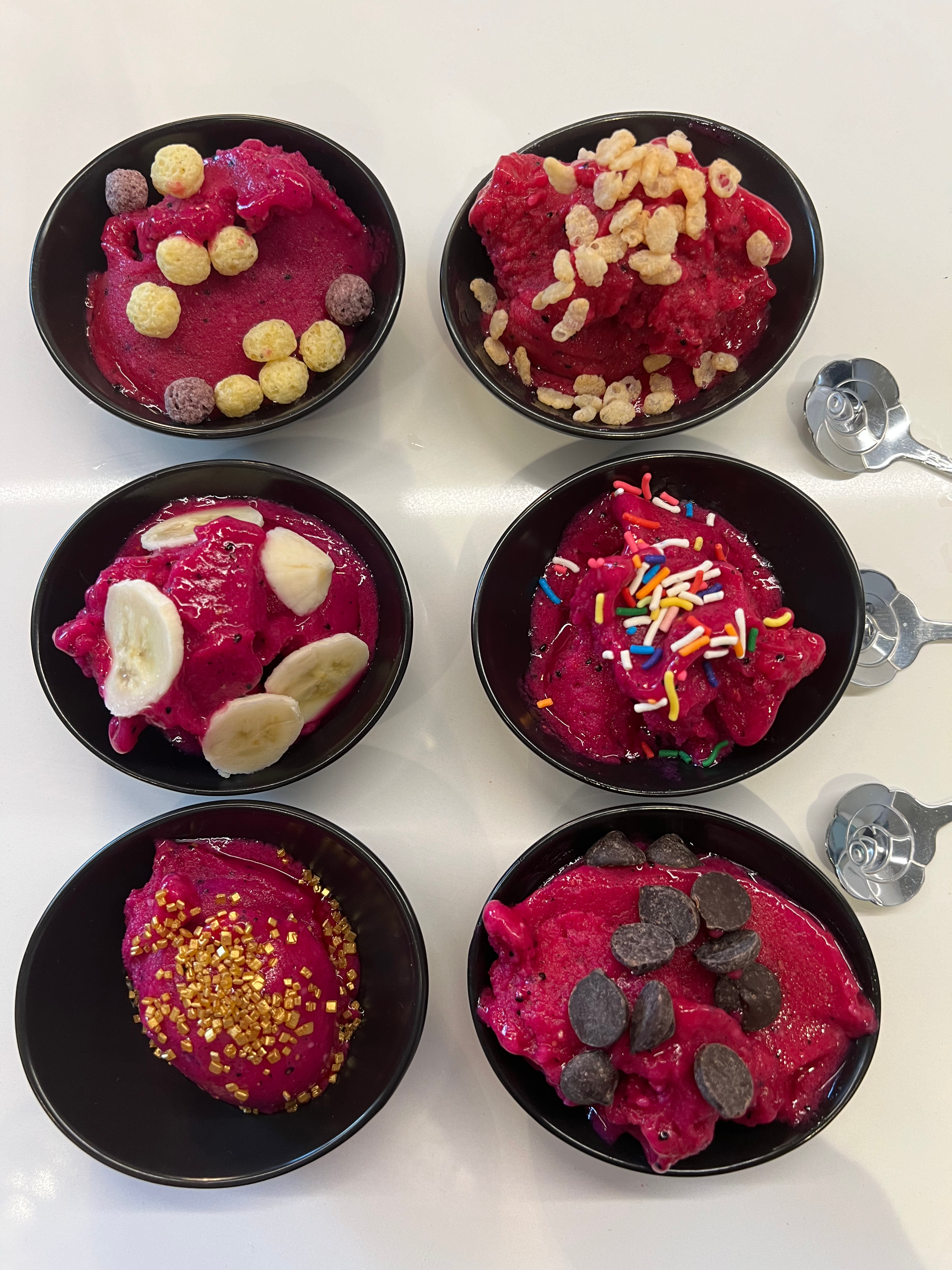 Vegan Dragon Fruit Frozen Yogurt