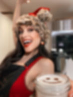 vegan influencer making eggnog