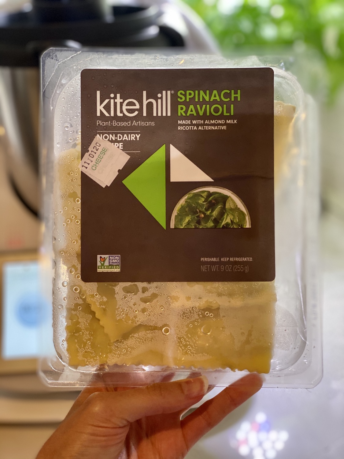 Katehill spinach ravioli packaging