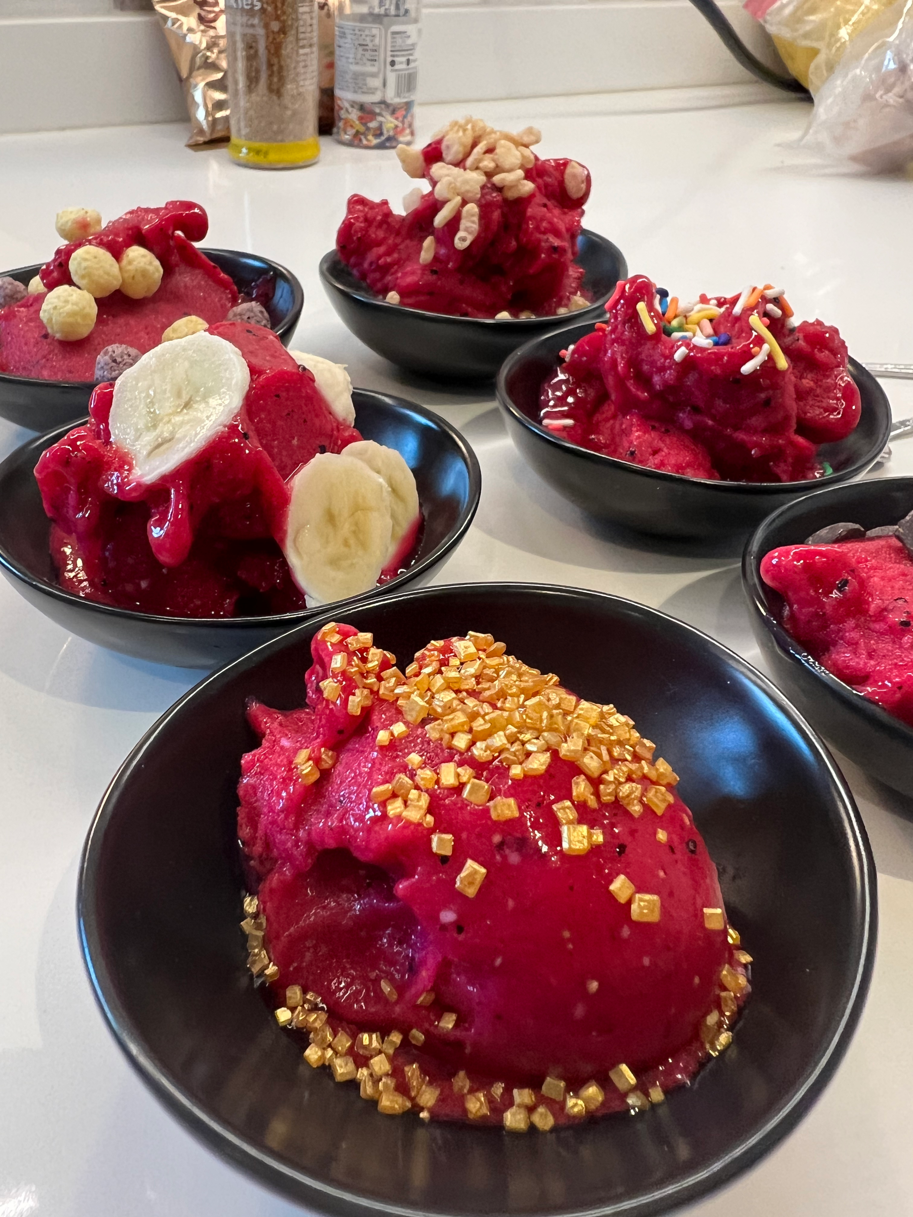 dragon fruit vegan dessert