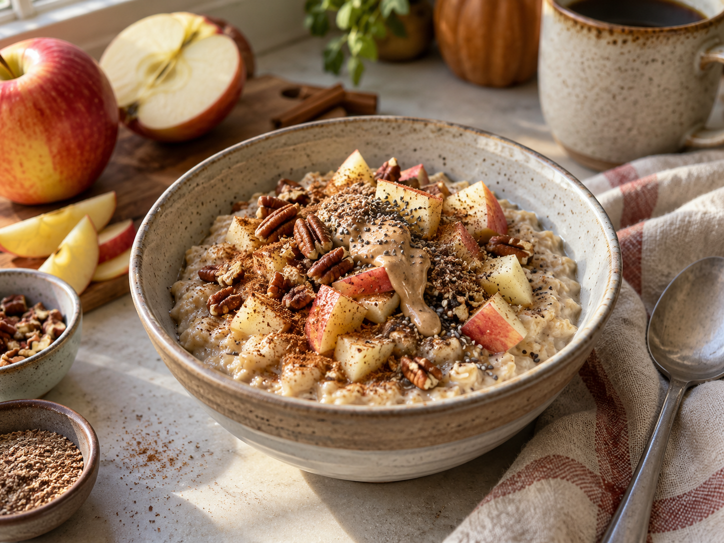 Apple Pecan Oat Bowl