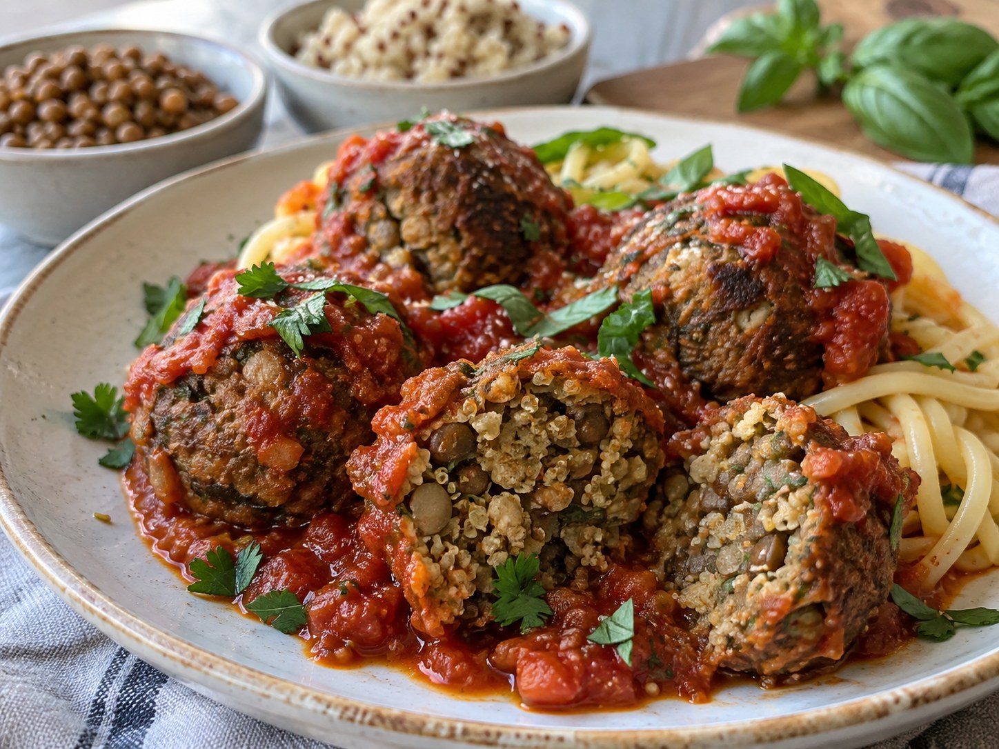 Lentil-Quinoa Meatballs