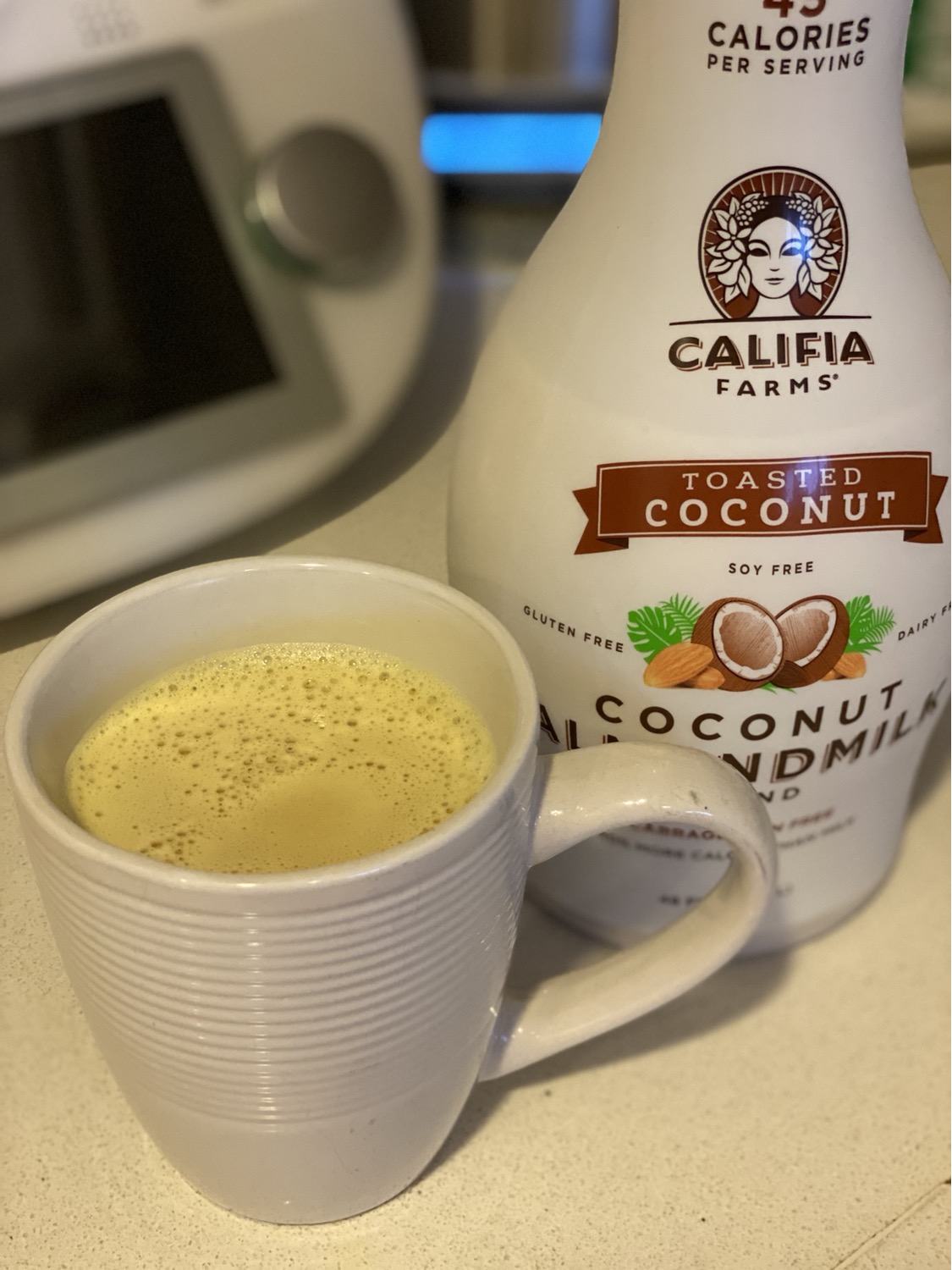 Turmeric Ginger Coconut Latte in mug