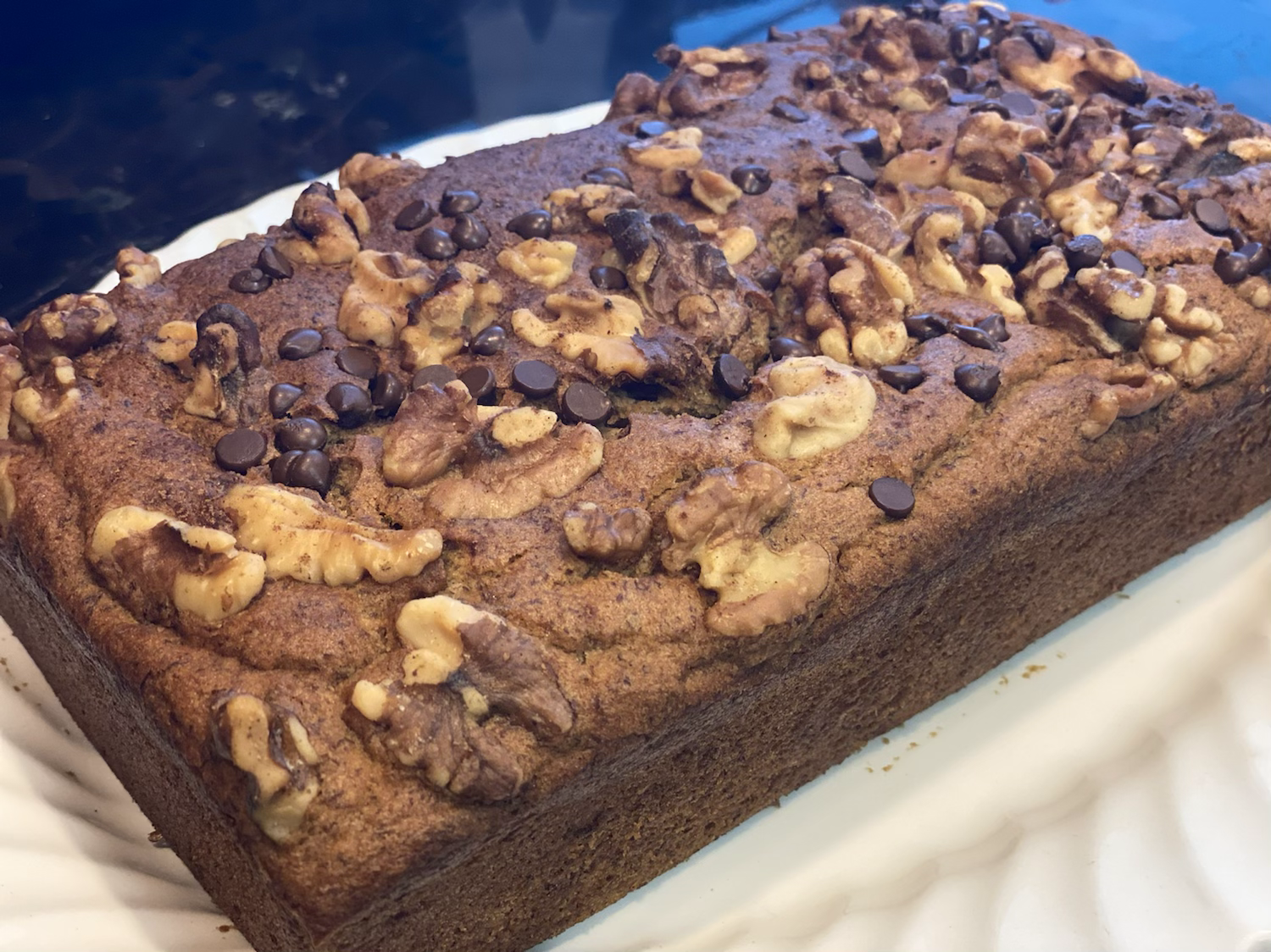 Finished Banana Bread on Plate