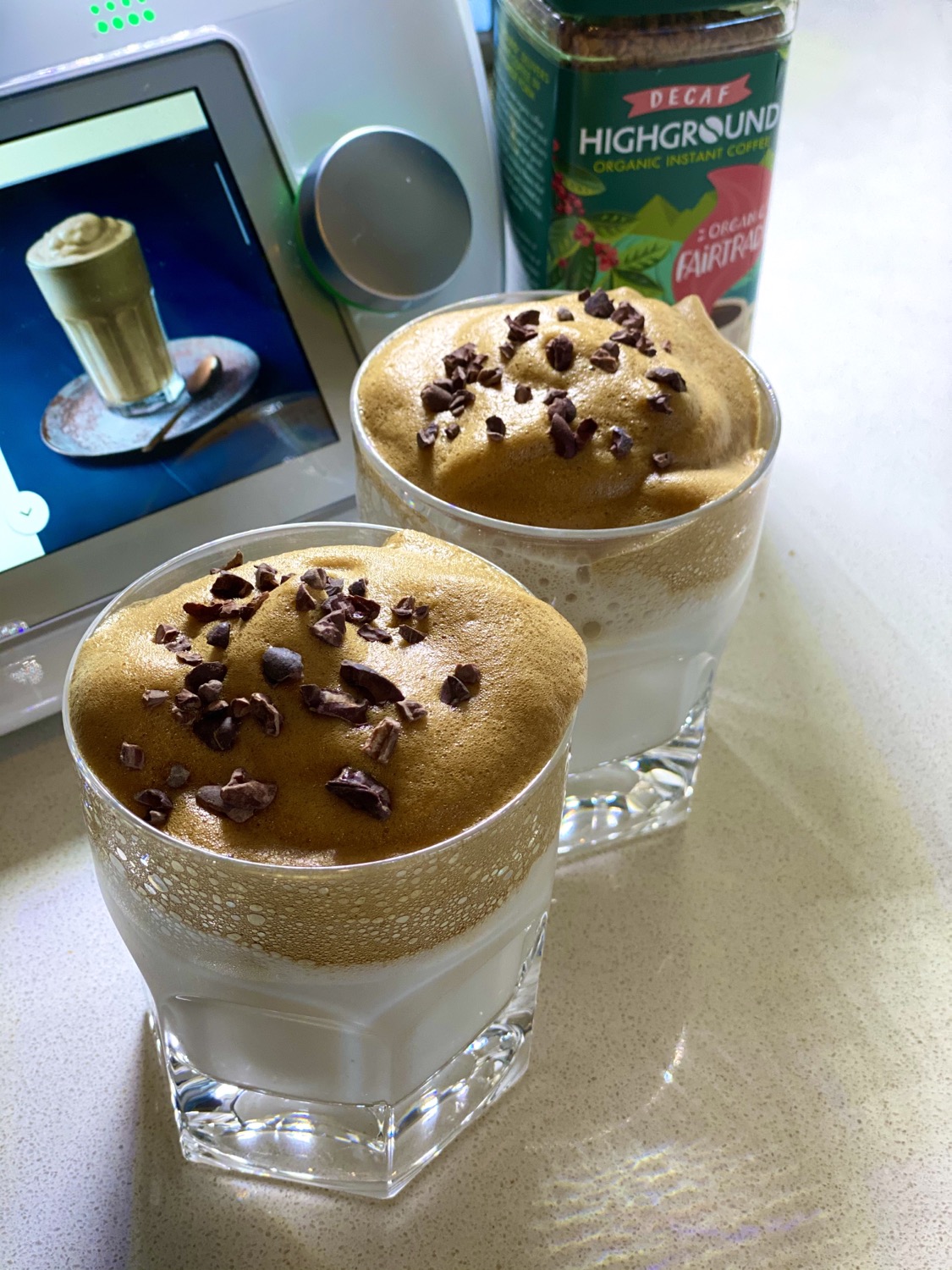 Vegan Dalgona Whipped Coffee