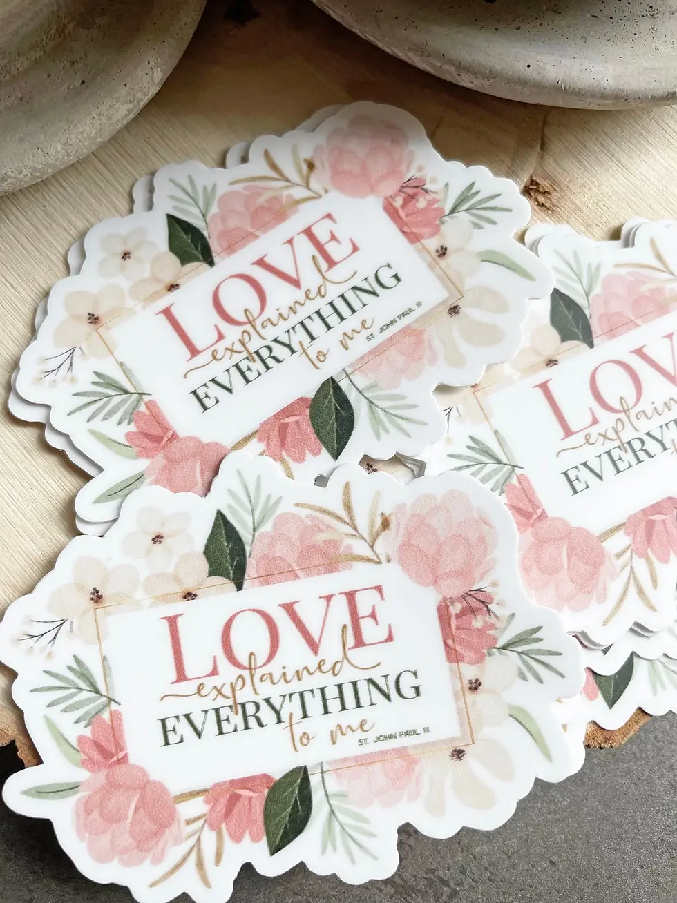 Thumbnail: St. John Paul II Love Explained Everything Sticker