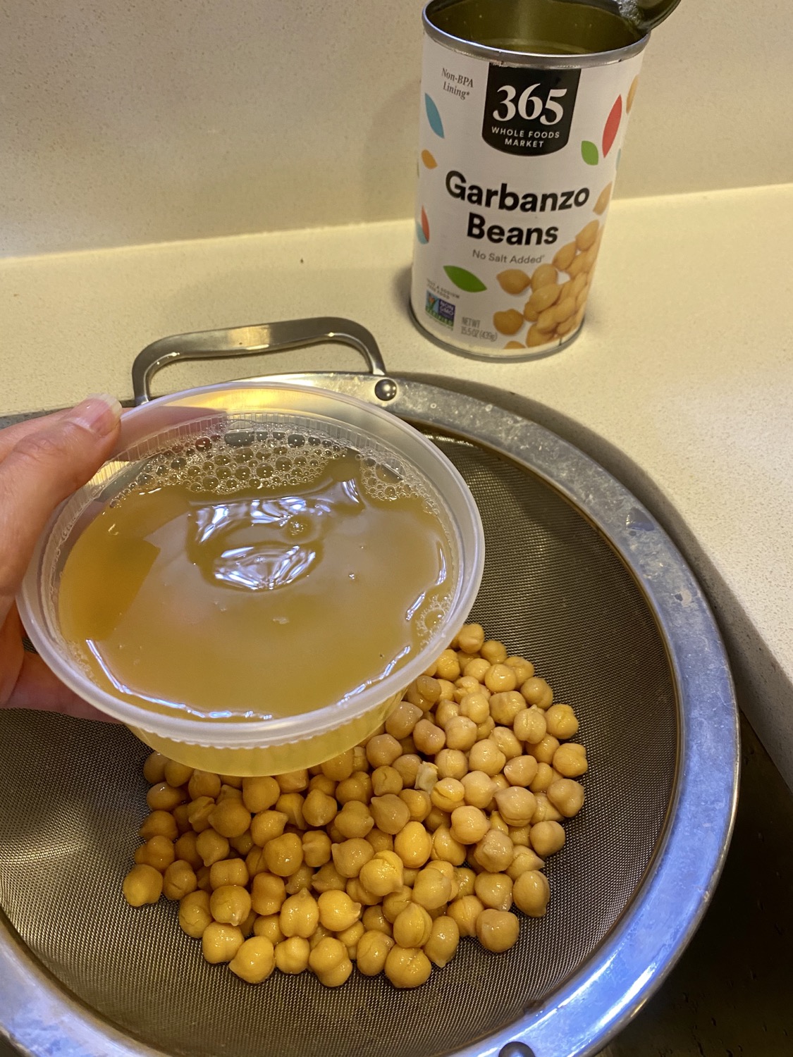 Draining Beans