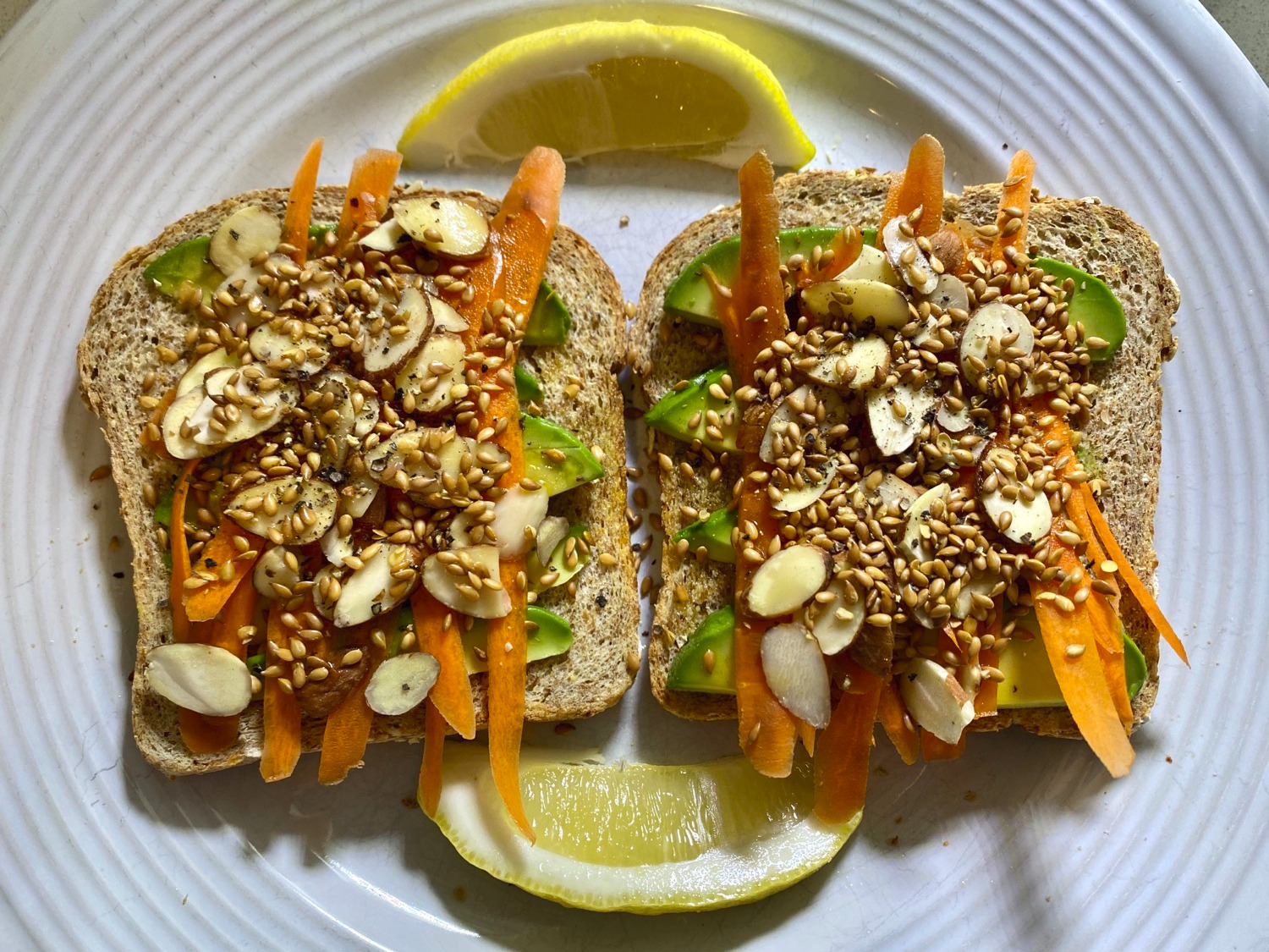 loaded avocado toast