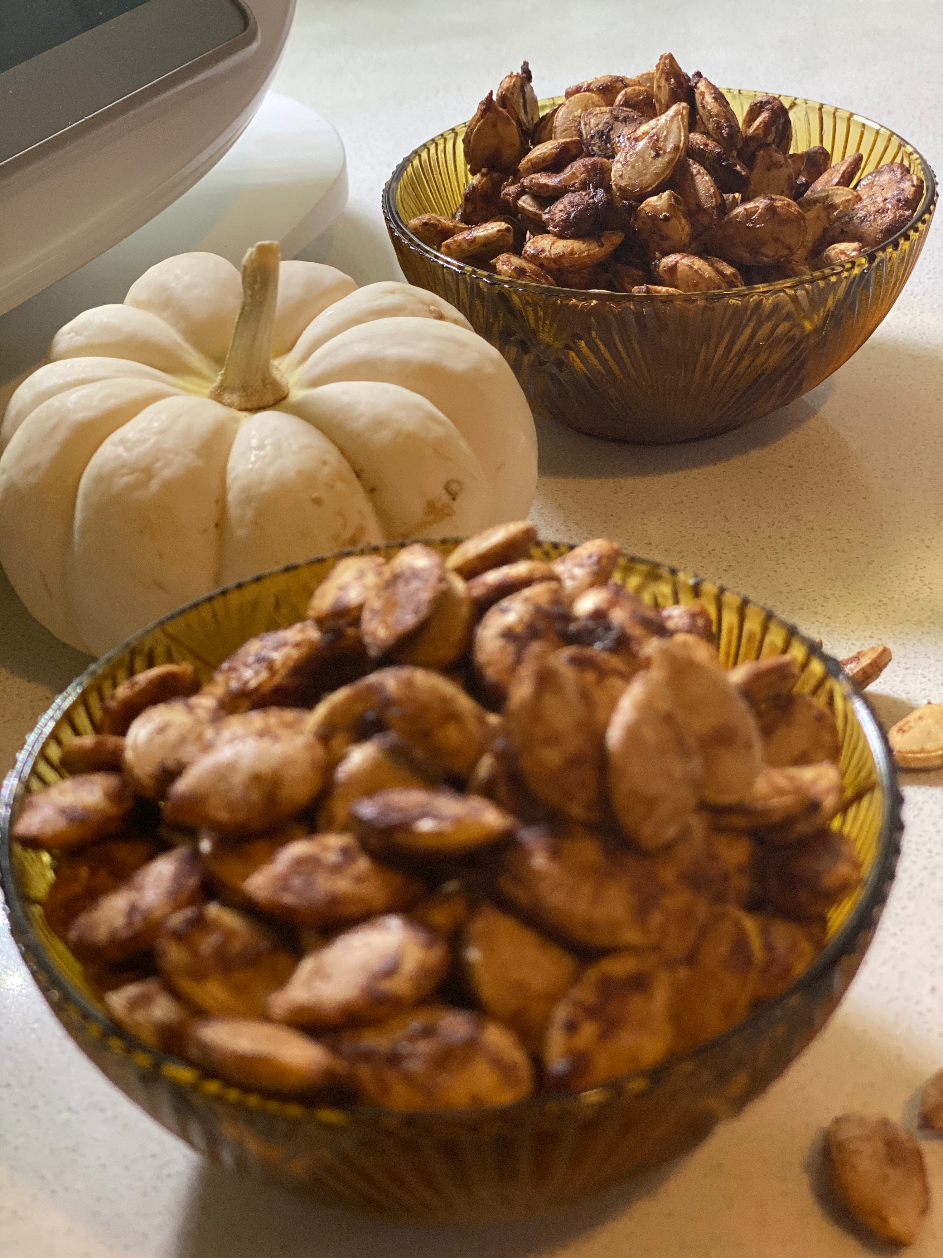 roasted spiced pumpkin seeds
