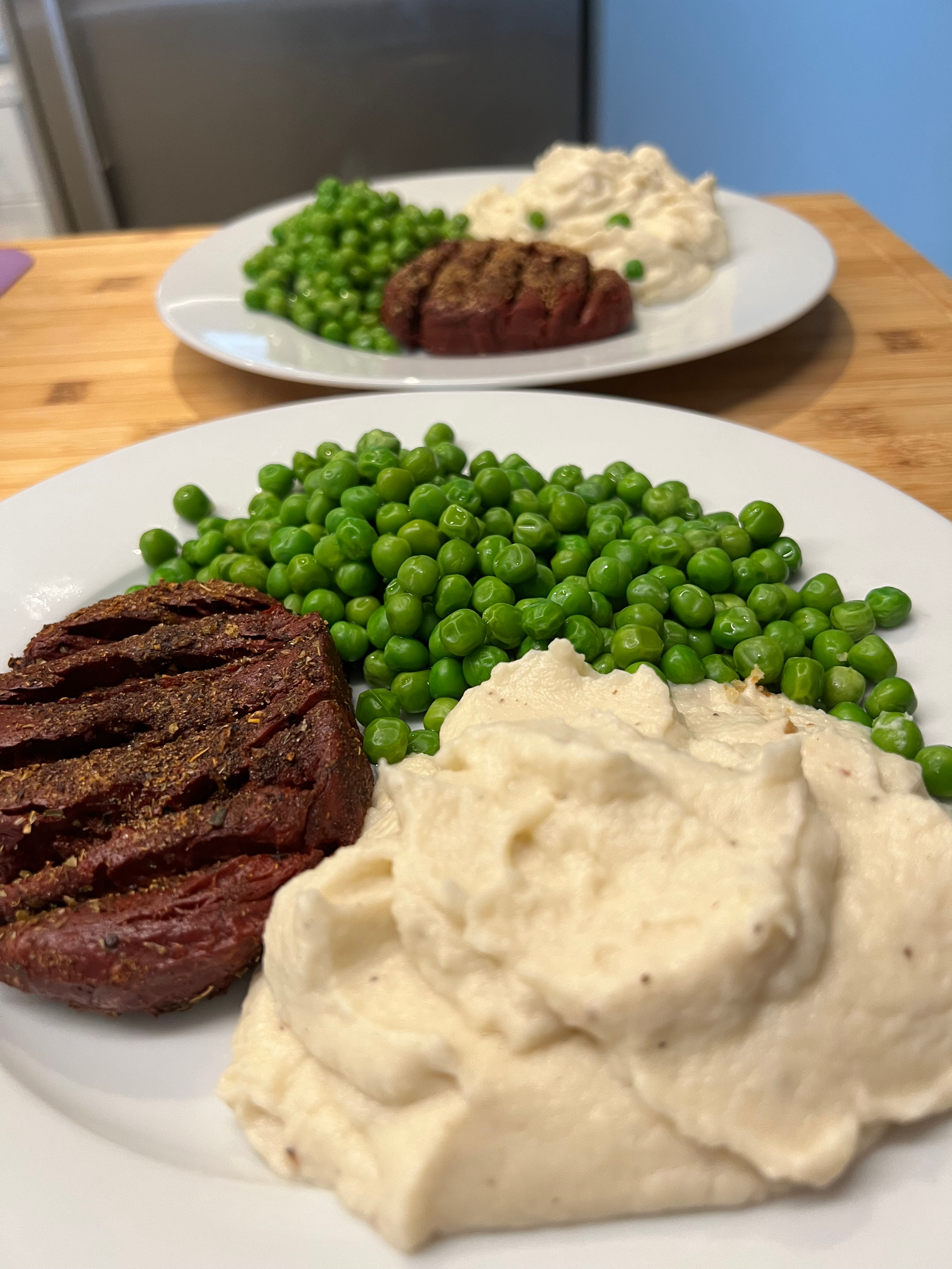 vegan steak and potatoes