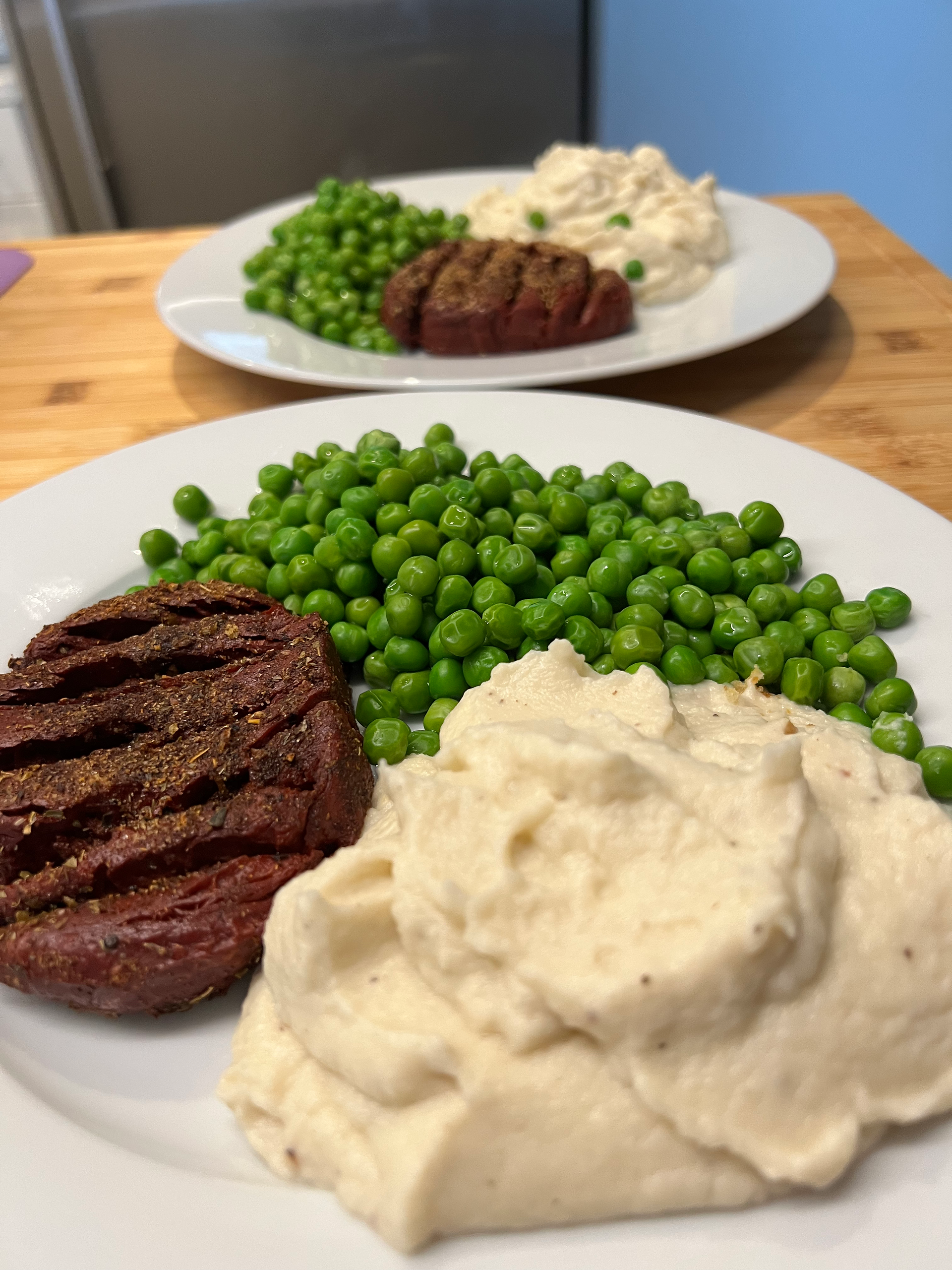 vegan steak and potatoes