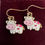 Thumbnail: Cute Pink Cow Earrings, Gold